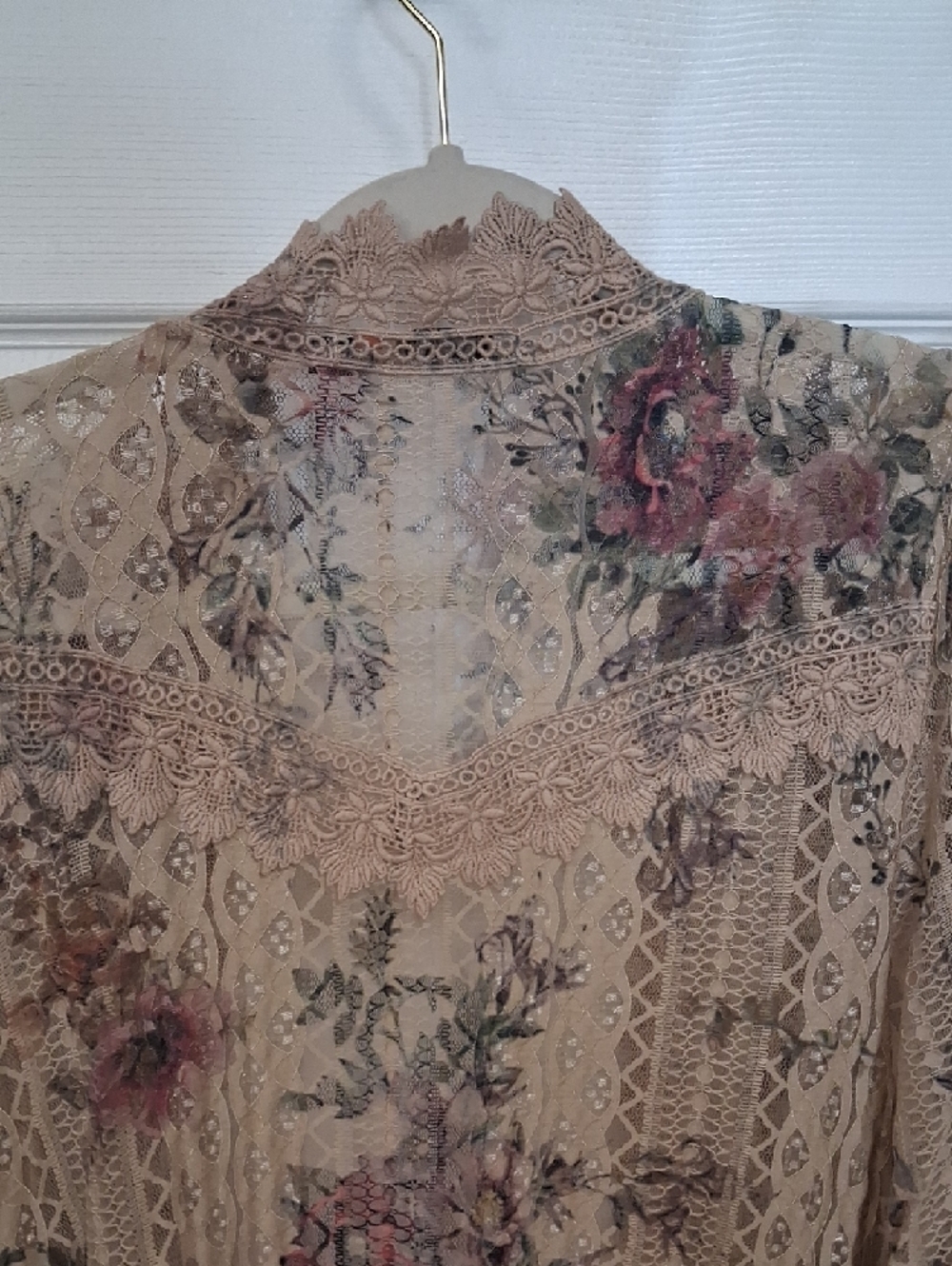 Origami Lace Floral Duster - Picture 10 of 13